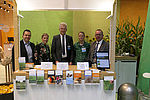 Employees of the BSA at the exhibition stand