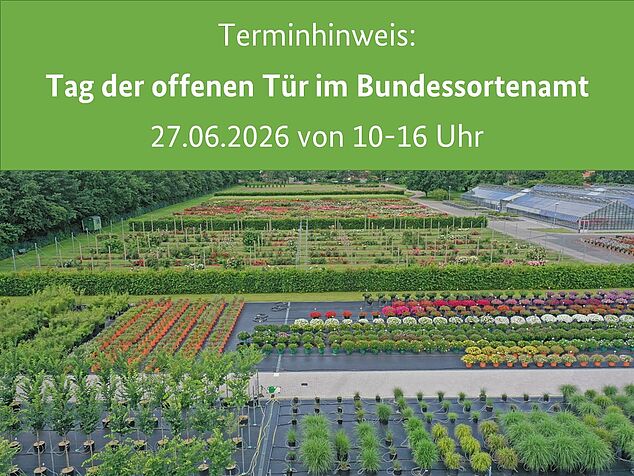 Luftbild der Pr&uuml;fstelle mit Terminhinweis