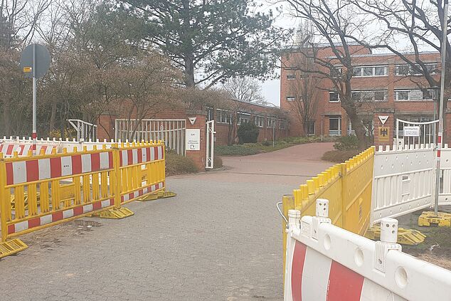 Baustelle am Osterfelddamm zum Bundessortenamt