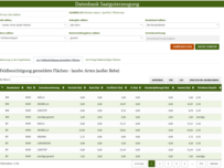 screenshot of search tool of database on seed production