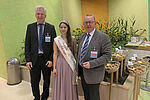 German potato queen and BSA employees at the exhibition stand