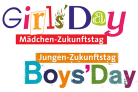 Bunte Schrift M&auml;dchen- und Jungen-Zukunftstag
