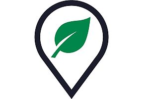 Grafik eines Blattes in Zielmarkierung